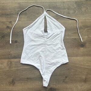 Revolve Susana Monaco white keyhole bodysuit